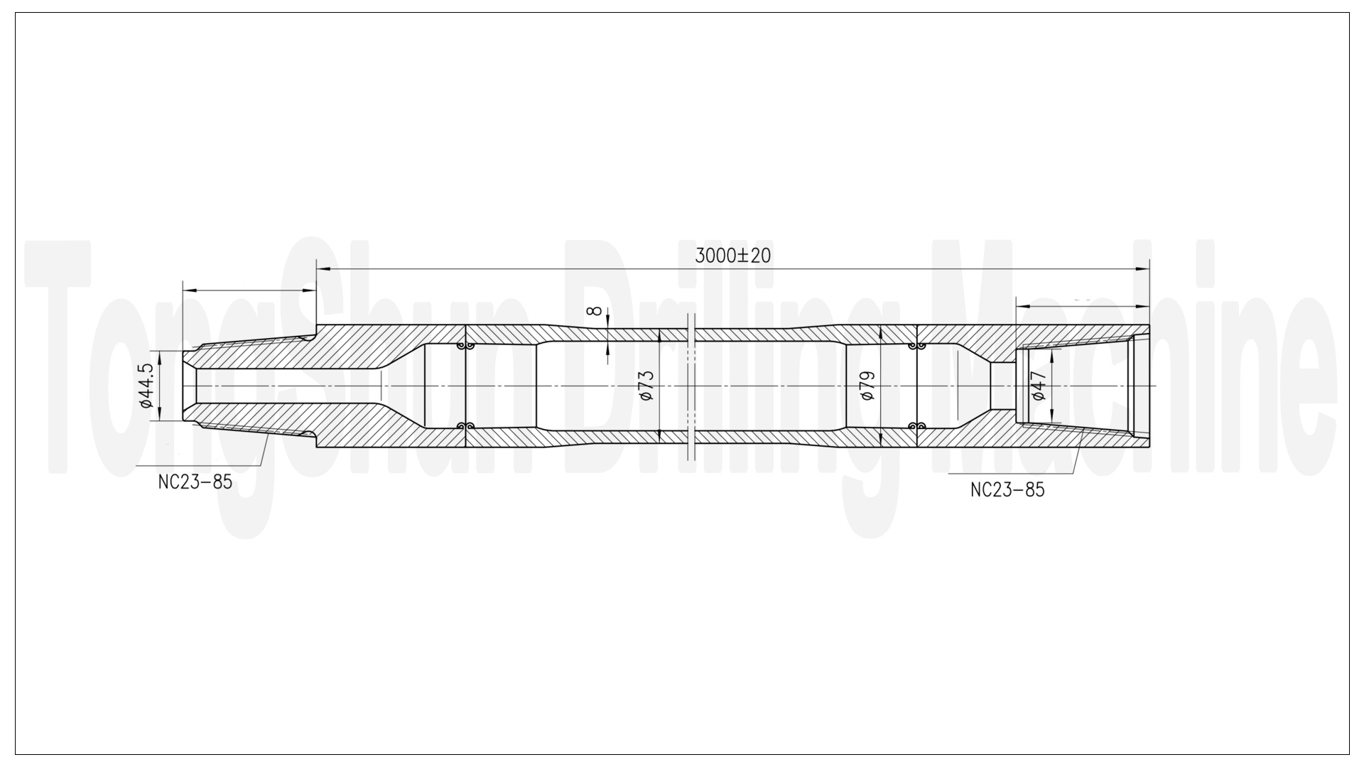 TONGSHUN Customized 73mm HDD Drill Pipe