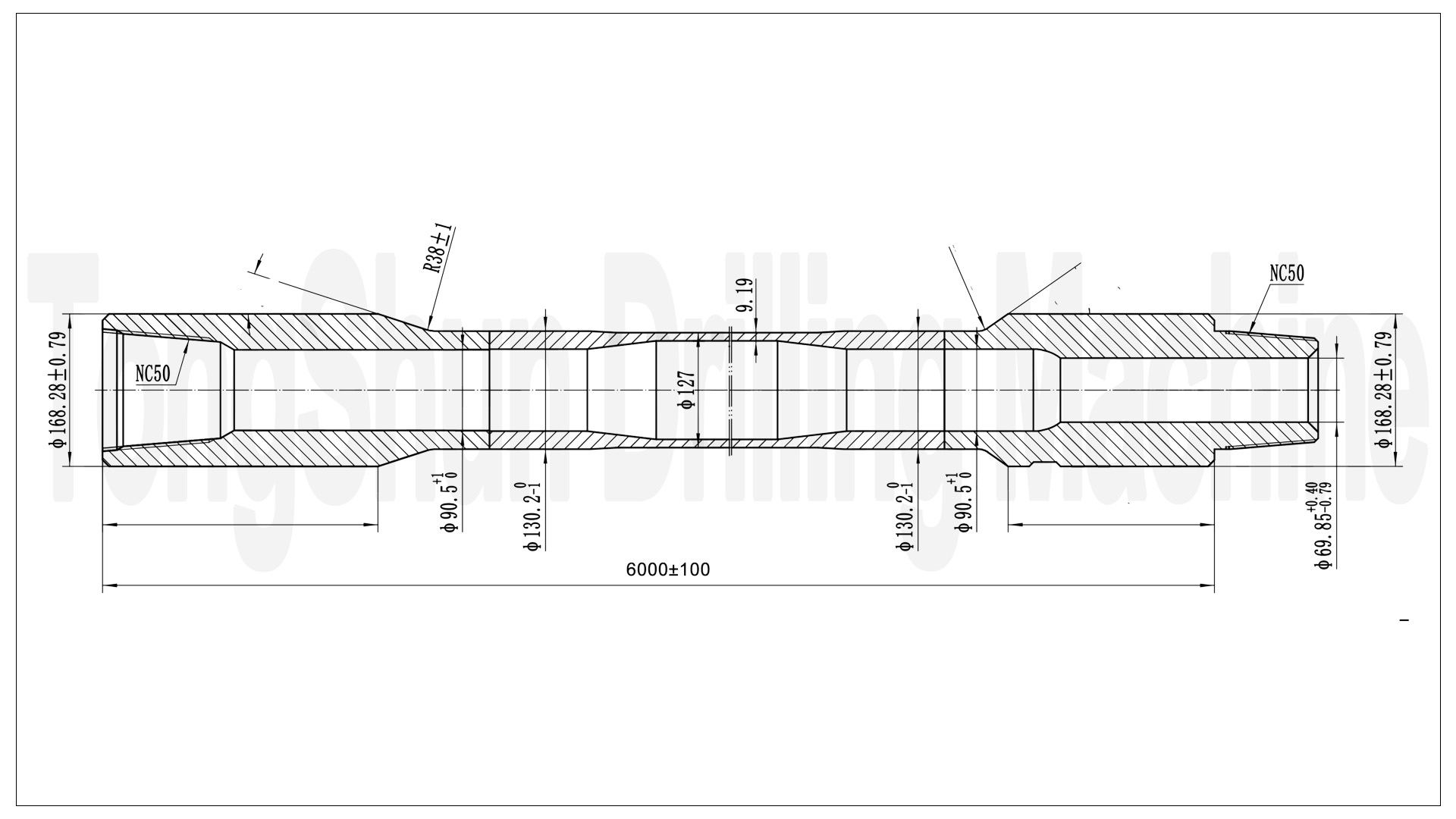 TONGSHUN Customized 5 Inch NC50 HDD Drill Pipe